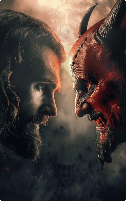 poster-jesus-carrying-cross-with-words-jesus-it-min Heaven and hell war